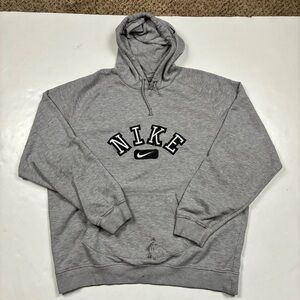 006 - VINTAGE 00s NIKE AIR SWOOSH SEWN SPELL OUT HOODIE